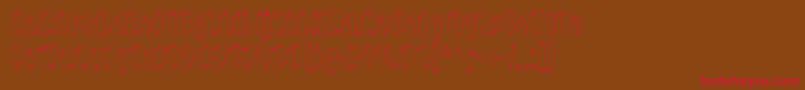 fuente Typeinthewind – Fuentes Rojas Sobre Fondo Marrón