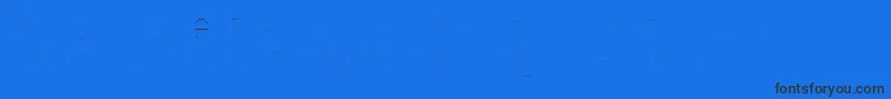 FirasansTwo-Schriftart – Schwarze Schriften auf blauem Hintergrund