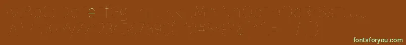 Шрифт FirasansTwo – зелёные шрифты на коричневом фоне