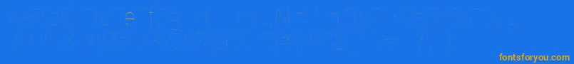 FirasansTwo Font – Orange Fonts on Blue Background
