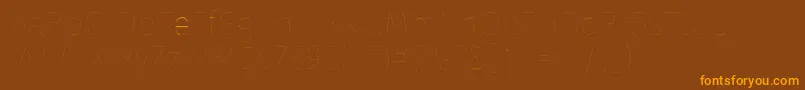 FirasansTwo Font – Orange Fonts on Brown Background