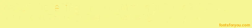 FirasansTwo Font – Orange Fonts on Yellow Background