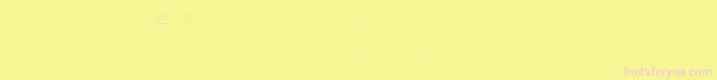 フォントFirasansTwo – ピンクのフォント、黄色の背景