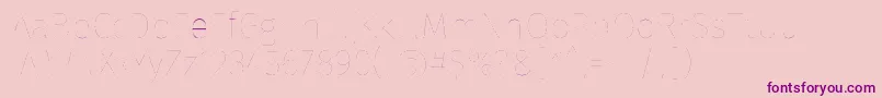 FirasansTwo Font – Purple Fonts on Pink Background