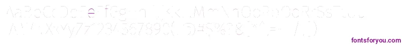 FirasansTwo-Schriftart – Violette Schriften