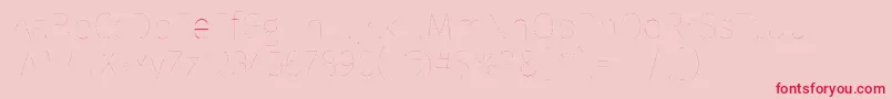 FirasansTwo Font – Red Fonts on Pink Background