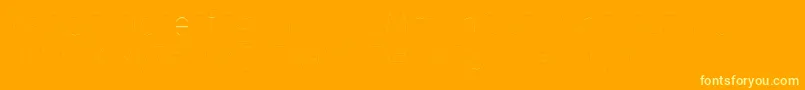 FirasansTwo Font – Yellow Fonts on Orange Background