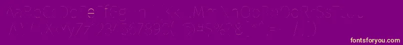 Czcionka FirasansTwo – żółte czcionki na fioletowym tle