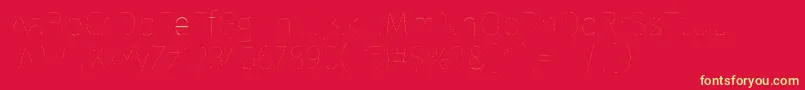 FirasansTwo Font – Yellow Fonts on Red Background