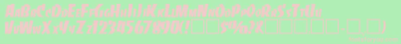 ToinetteRegular Font – Pink Fonts on Green Background