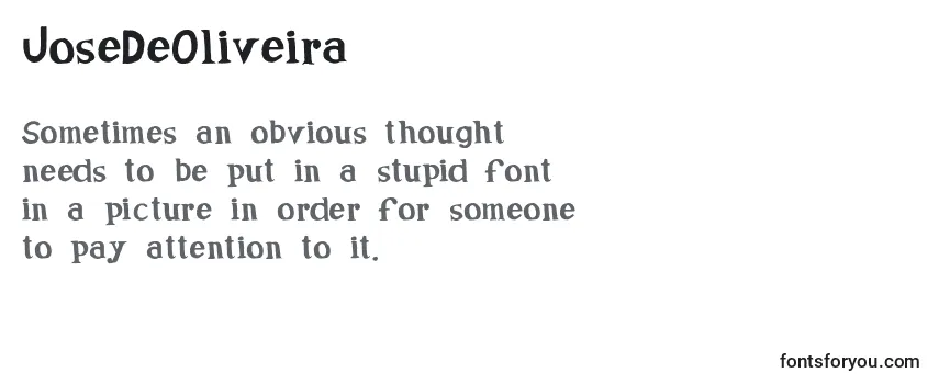 Review of the JoseDeOliveira Font