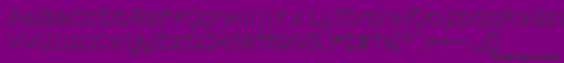 FzJazzy313D Font – Black Fonts on Purple Background