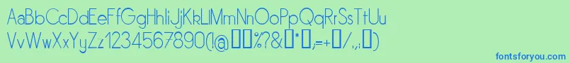 Sornl Font – Blue Fonts on Green Background