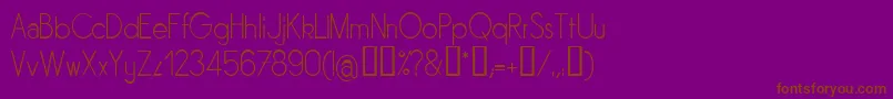 Sornl Font – Brown Fonts on Purple Background