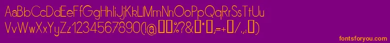 Sornl Font – Orange Fonts on Purple Background