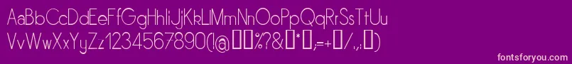 Sornl Font – Pink Fonts on Purple Background