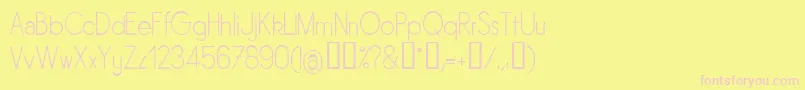 Sornl Font – Pink Fonts on Yellow Background