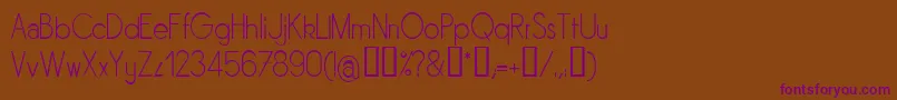 Sornl Font – Purple Fonts on Brown Background