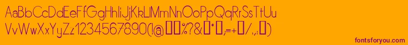 Sornl Font – Purple Fonts on Orange Background