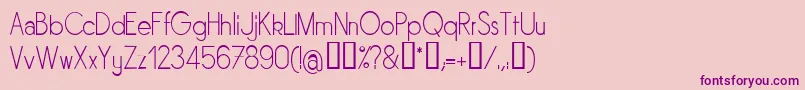 Sornl Font – Purple Fonts on Pink Background