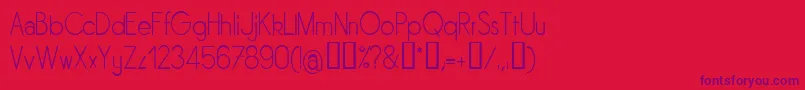 Sornl Font – Purple Fonts on Red Background