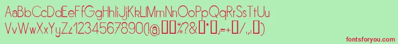 Sornl Font – Red Fonts on Green Background