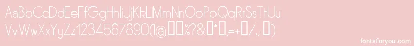 Шрифт Sornl – белые шрифты на розовом фоне