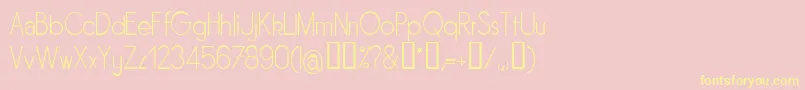 Sornl Font – Yellow Fonts on Pink Background