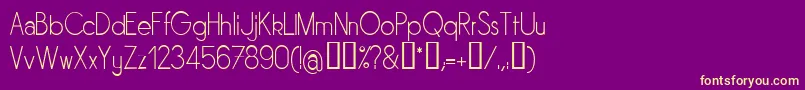 Sornl Font – Yellow Fonts on Purple Background