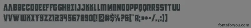 フォントAntillesacad – 黒い文字の灰色の背景