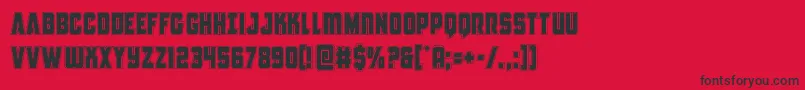 Antillesacad Font – Black Fonts on Red Background