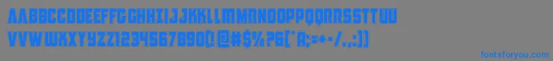 Antillesacad-fontti – siniset fontit harmaalla taustalla