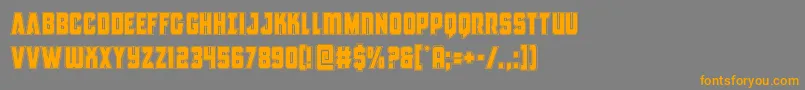 Antillesacad Font – Orange Fonts on Gray Background