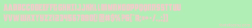 Antillesacad Font – Pink Fonts on Green Background