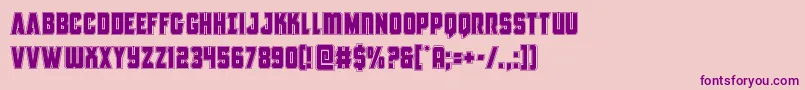 Шрифт Antillesacad – фиолетовые шрифты на розовом фоне