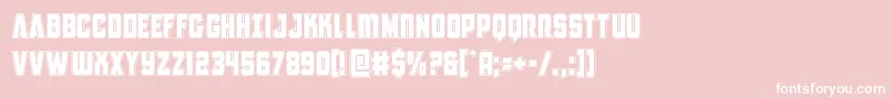 Antillesacad Font – White Fonts on Pink Background