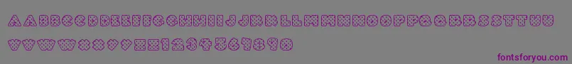 Подробнее о шрифте FattyHeartFilled Шрифт FattyHeartFilled – фиолетовые шрифты на сером фоне