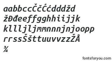 Ubuntumono Bolditalic font – bosnian Fonts