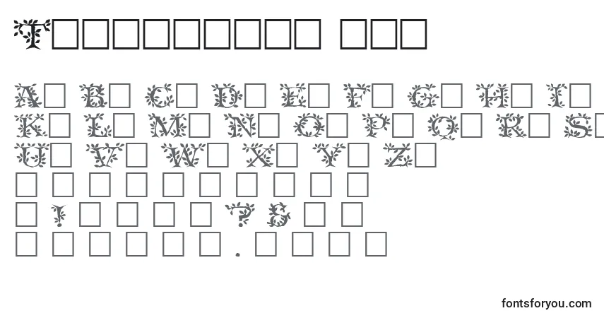 A fonte Tenderleaf ffy – alfabeto, números, caracteres especiais