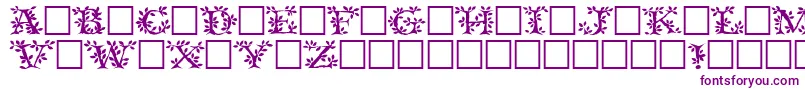 Шрифт Tenderleaf ffy – фиолетовые шрифты на белом фоне