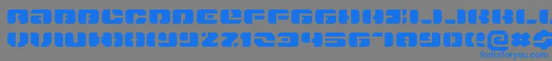 Danstargateexex Font – Blue Fonts on Gray Background