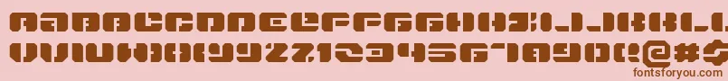 Danstargateexex Font – Brown Fonts on Pink Background