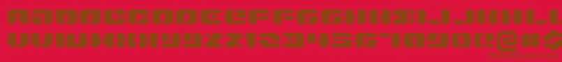 Danstargateexex Font – Brown Fonts on Red Background