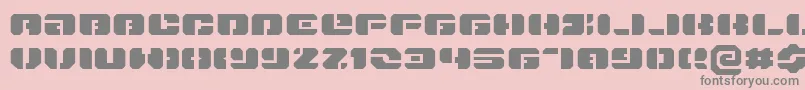 Danstargateexex Font – Gray Fonts on Pink Background