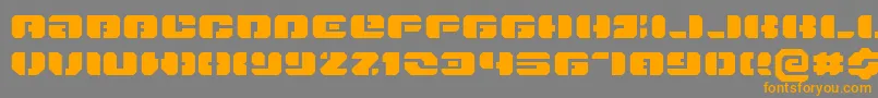 Danstargateexex Font – Orange Fonts on Gray Background