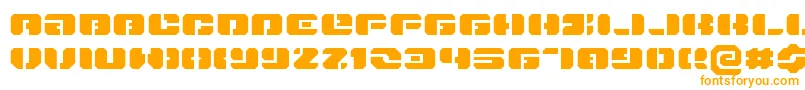 Danstargateexex Font – Orange Fonts on White Background