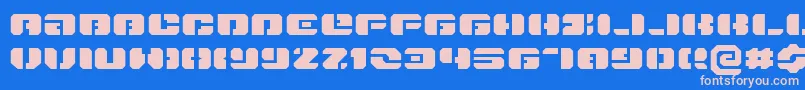 Danstargateexex Font – Pink Fonts on Blue Background