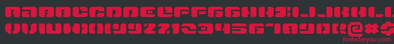 Danstargateexex Font – Red Fonts on Black Background