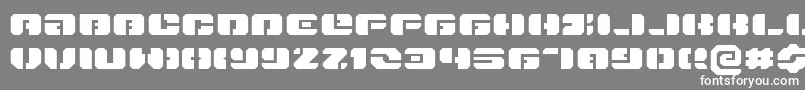 Danstargateexex Font – White Fonts on Gray Background