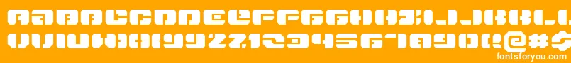 Danstargateexex Font – White Fonts on Orange Background